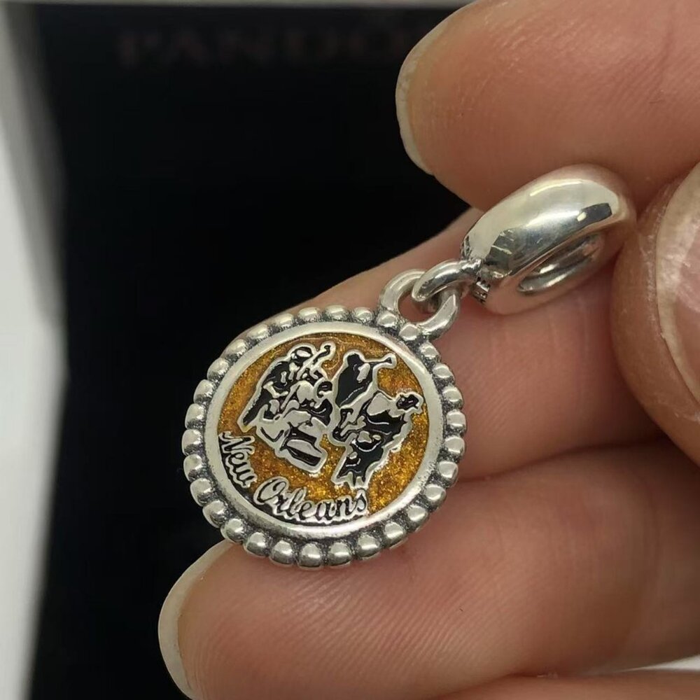 ✨🔥Pandora New Orleans Dangle Charm Pendant S925 Silver